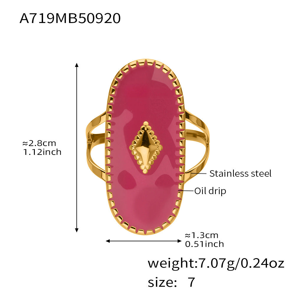 Damenring mit glänzendem Design und zentralem Edelstein Shop Nory