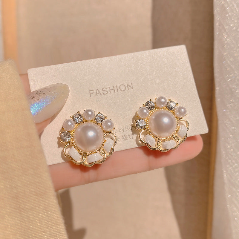 Damen Schmuckohrringe mit Perlendesign Shop Nory