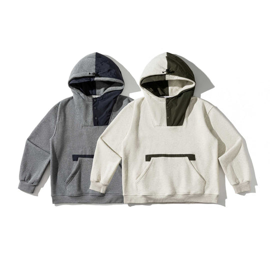 Unisex Oversize Kapuzenpullover mit technischem Frontpanel und Kängurutasche Shop Nory