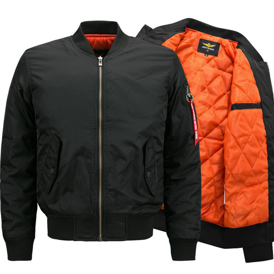 Herren Nylon-Bomberjacke mit dezentem Glanz, gestepptem Thermofutter und Utility-Ärmeltasche Shop Nory