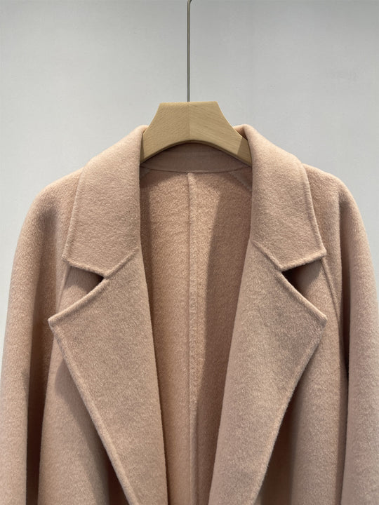 Damen Plüsch Übergroßer Wollmischungs-Mantel Shop Nory
