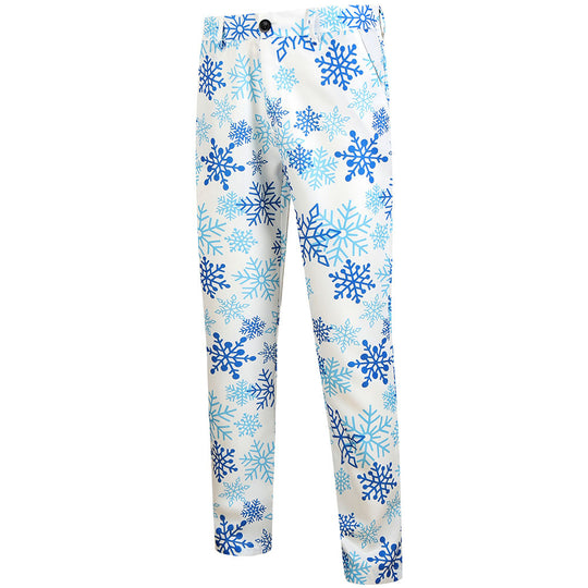 Herren weihnachtliches dreiteiliges Anzugset mit Sakko, Weste und Hose im Allover-Rentier‑Tannenmuster Shop Nory