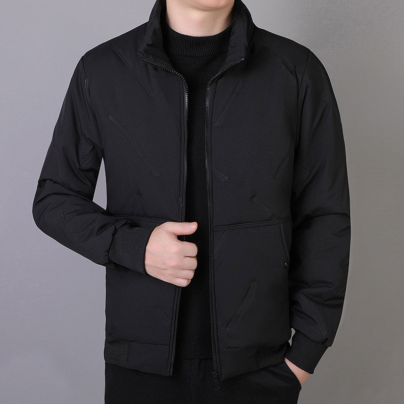 Herren Technische Kurzjacke im Urban-Bomberstil mit Stehkragen und verdeckten Taschen Shop Nory