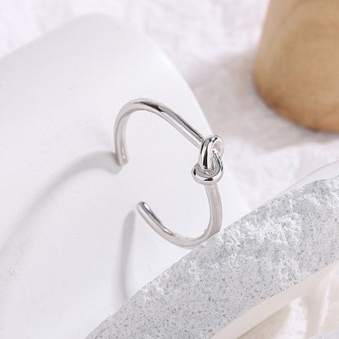 Damen Offener Ring mit zartem Knoten-Design Shop Nory
