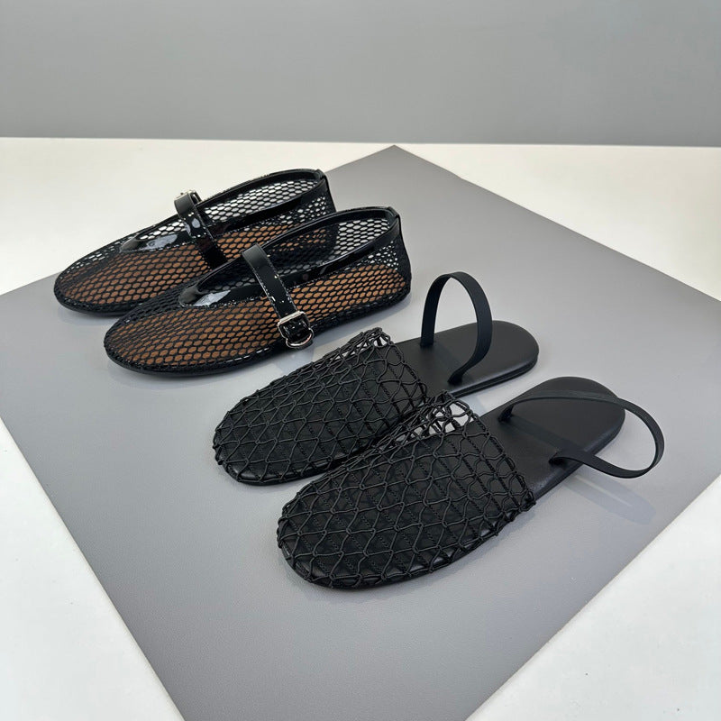Damen luftige Sandalen im modernen Netzdesign Shopnory