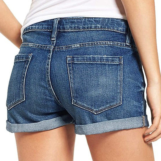 Damen Jeans-Shorts im lässigen Destroyed-Look