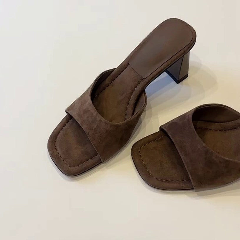 Damen Blockabsatz-Sandalen mit elegantem Riemen und weichem Fußbett Shopnory