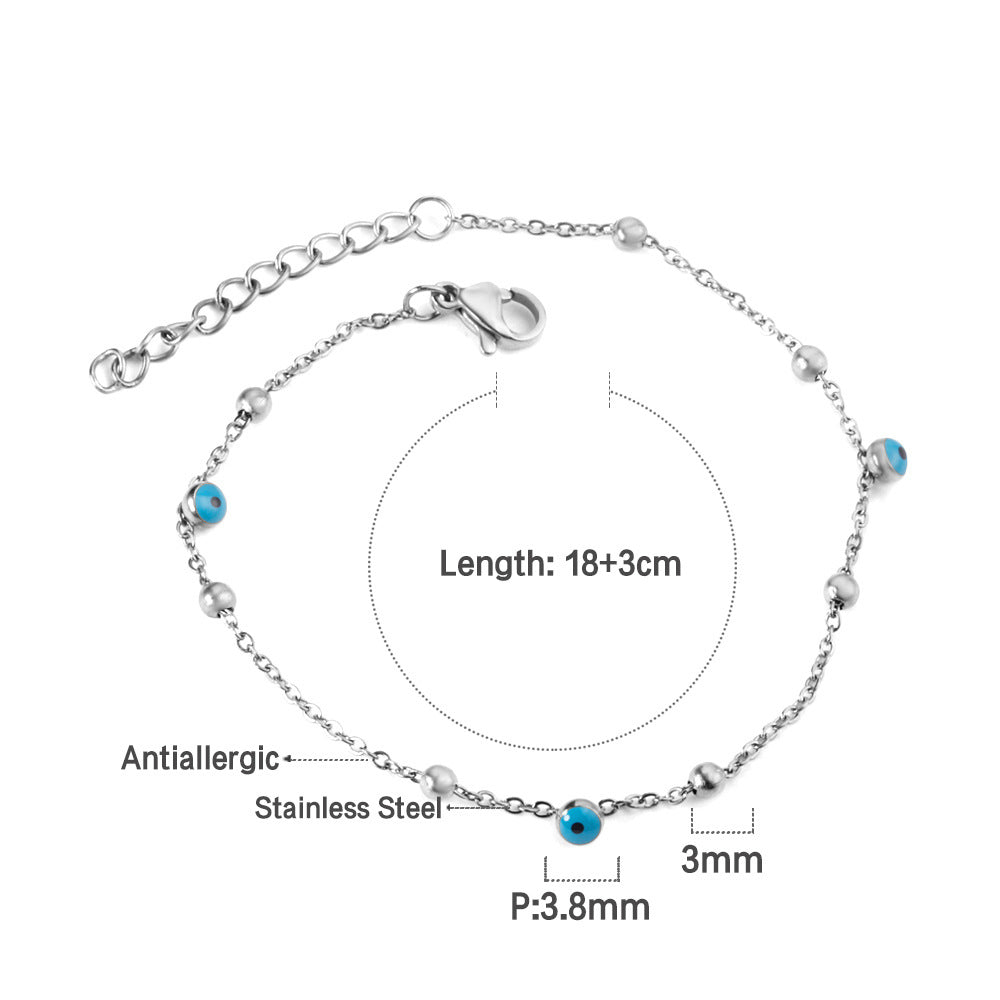 Damen Armband mit farbenfrohen Perlen und hochwertiger Edelstahl-Kette Shop Nory