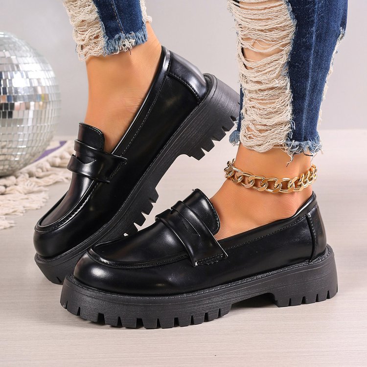 Damen Loafer mit modischem Bund und rutschfester Sohle