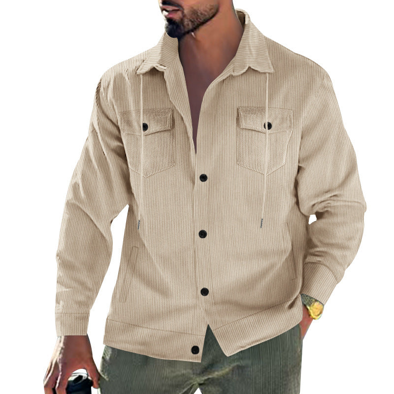 Herren Cord-Jacke mit praktischen Taschen und klassischem Schnitt