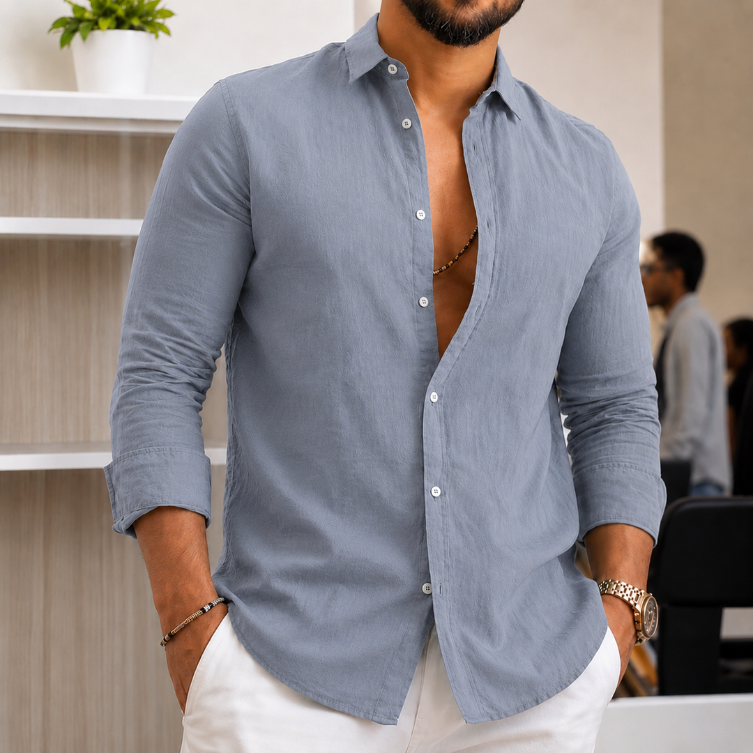 Herren Leichtes Leinenhemd ShopNory