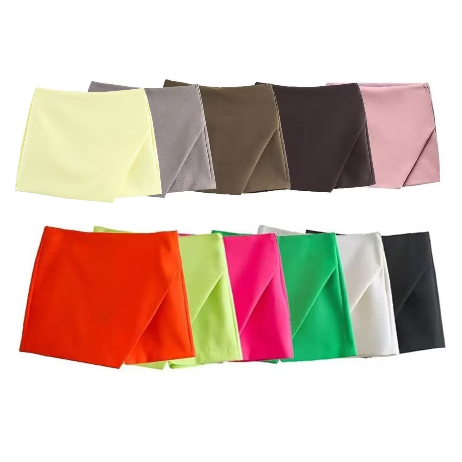 Damen modische Wickel-Shorts aus hochwertigem, elastischem Material