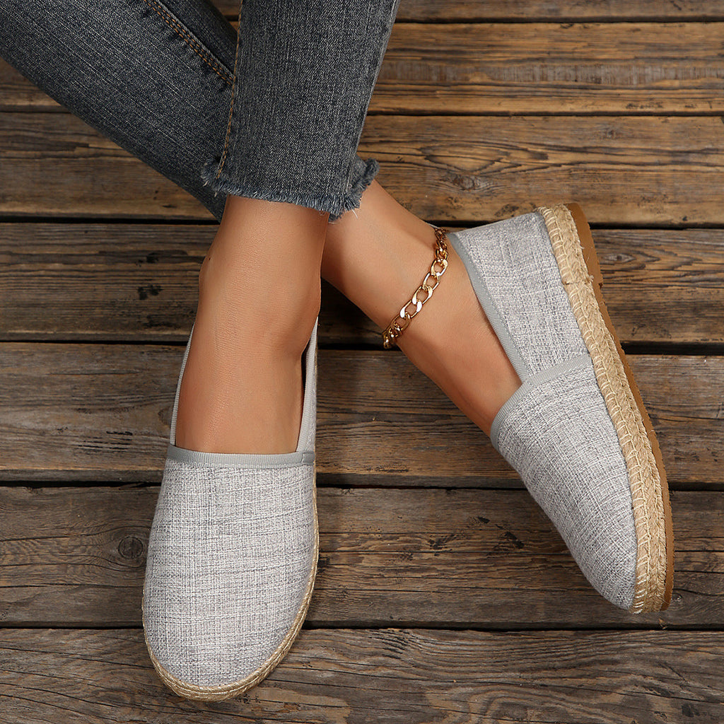 Damen Espadrilles mit rutschfester Sohle und anatomischem Fußbett