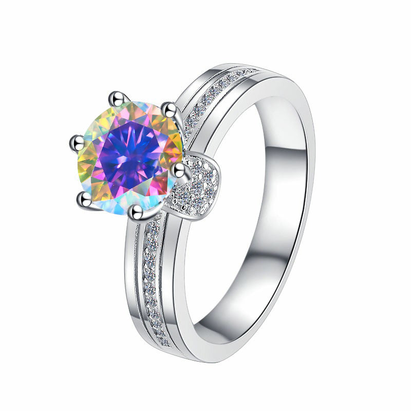 Damenring mit funkelndem schwarzen Zirkonia und eleganter Detailverzierung Shop Nory