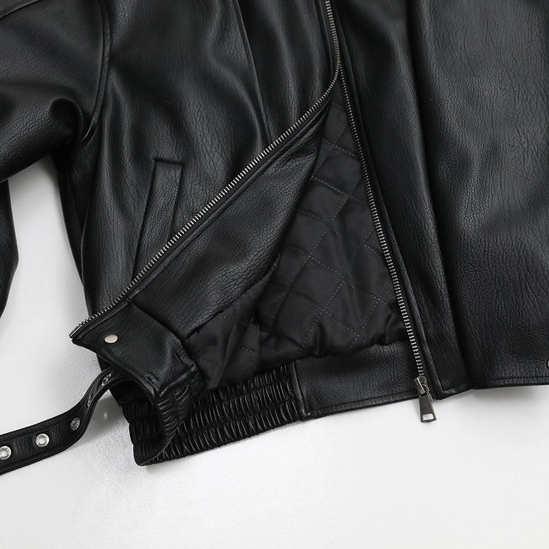 Damen Stilvolle Lederjacke Shop Nory