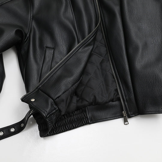 Damen Stilvolle Lederjacke Shop Nory