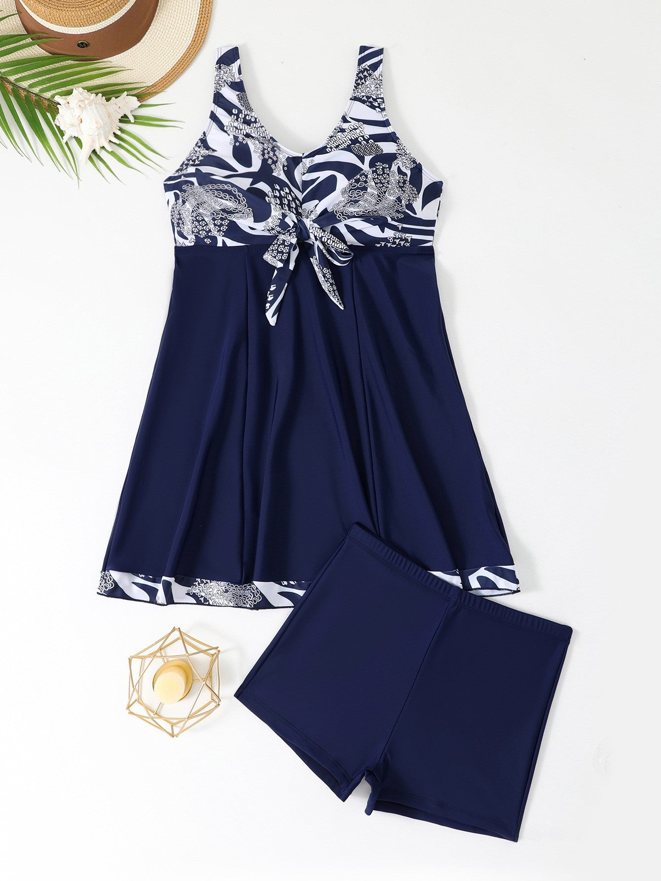 Damen Schwimmkleid mit Short-Integration