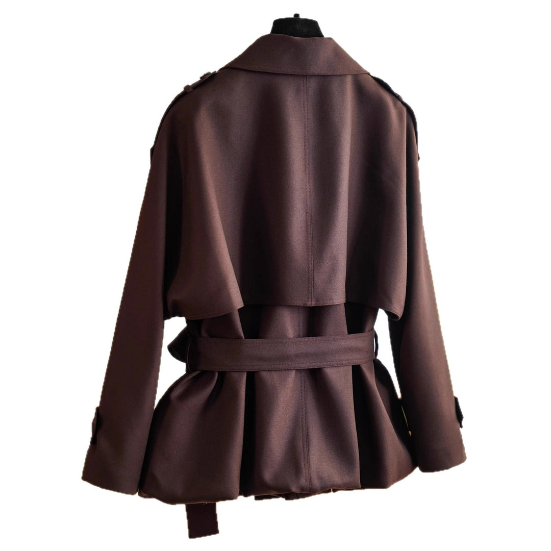 Damen Modischer Trenchcoat mit Taillengürtel Shop Nory