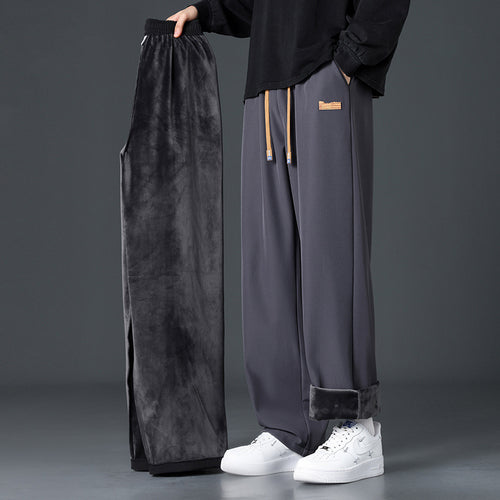 Damen Weite und bequeme Fleece-Jogginghose
