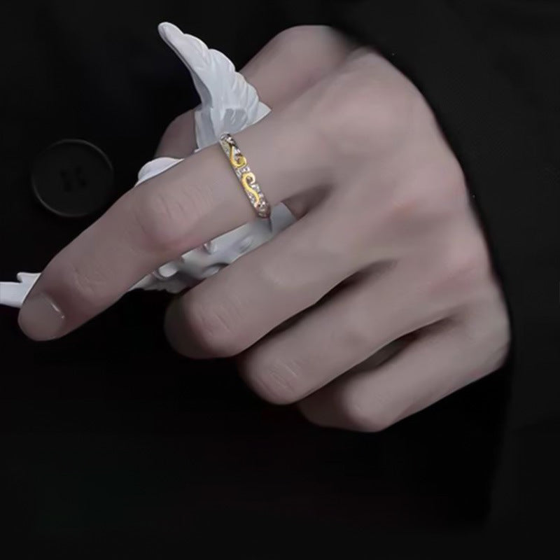 Damen kunstvoll gestalteter Ring mit elegantem Ziermuster Shop Nory