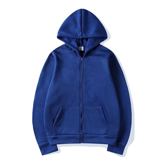 Damen Kapuzensweatshirt mit durchgehendem Reißverschluss und seitlichen Taschen