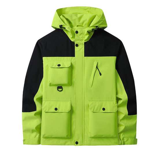 Herren Technische Utility-Fieldjacke mit Kapuze, Mehrfachtaschen und windabweisender Shell Shop Nory