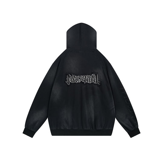 Unisex Kapuzenpullover im Oversize‑Cut mit Batik‑Wash und Statement‑Rückenprint Shop Nory