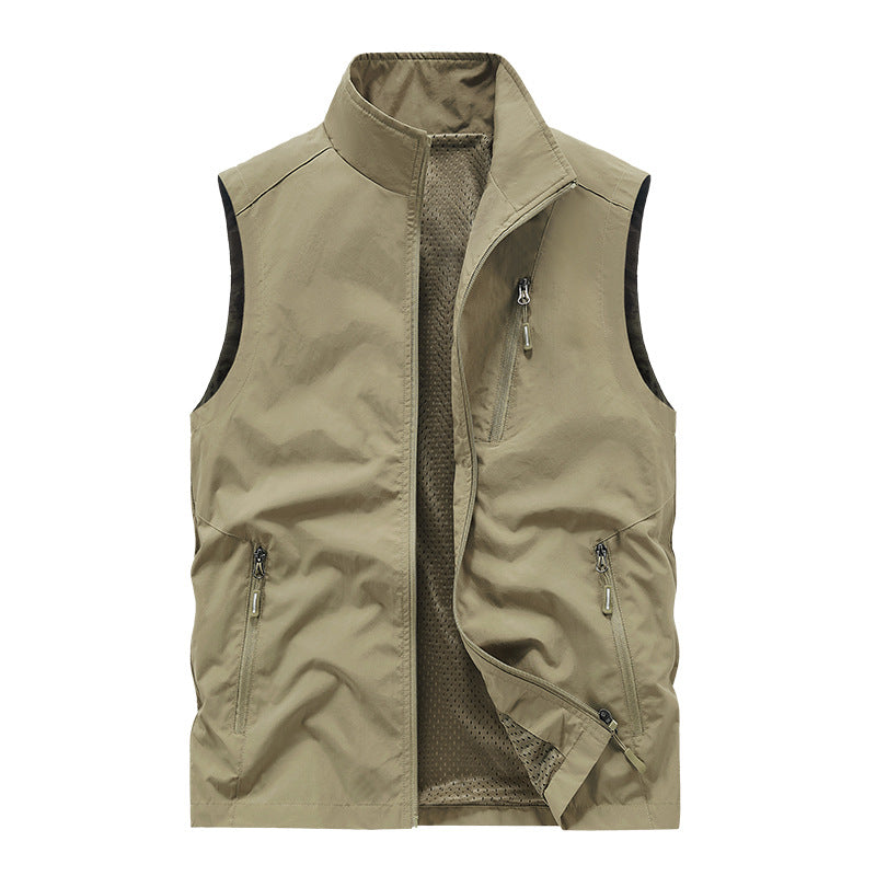 Herren Sportliche Outdoor-Weste mit funktionalen Reißverschlusstaschen Shop Nory