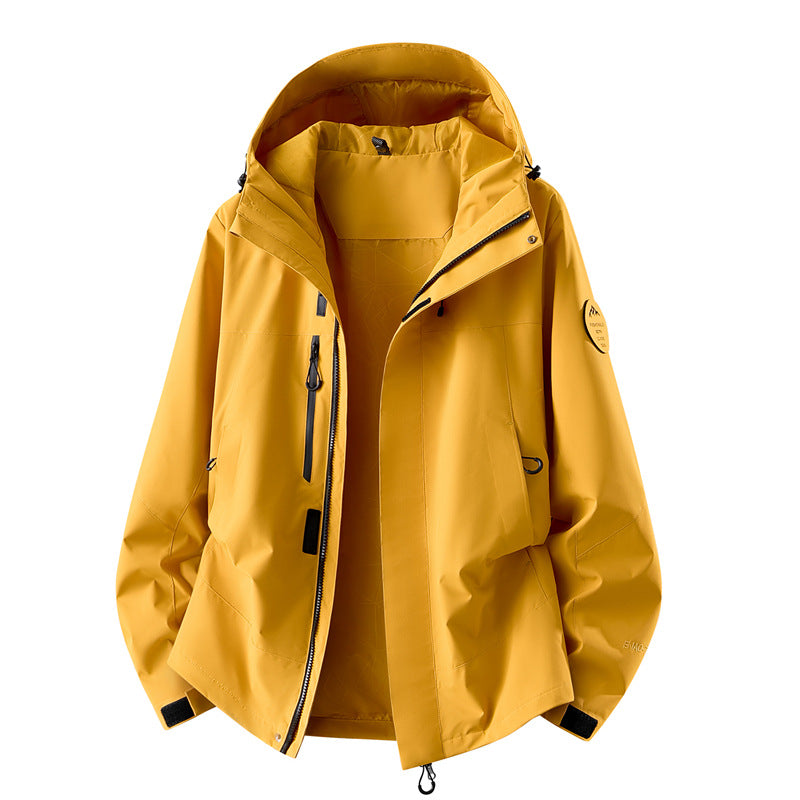 Damen technische dreilagige Softshell-Regenjacke mit getapten Nähten und Multifunktions-Taschen Shop Nory