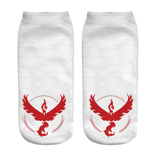 Unisex Niedrige Ankle-Socken mit Cartoon-Monster-Gesicht und weichem Baumwollmix Shopy Nory