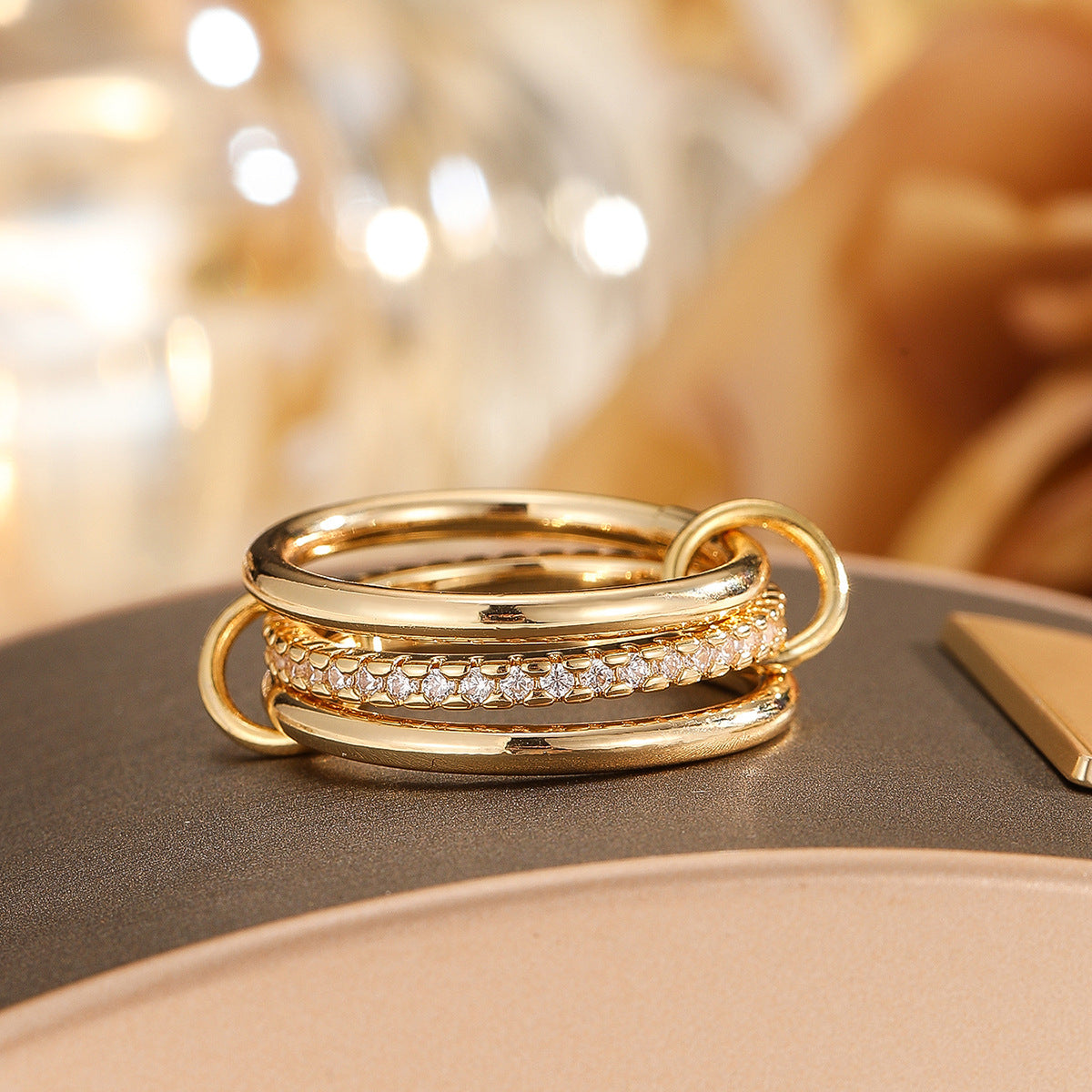 Damen eleganter und funkelnder Ring Shop Nory
