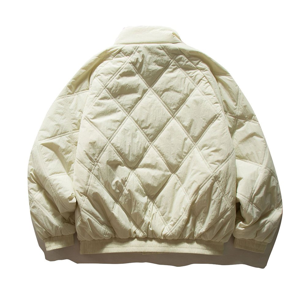 Unisex Boxy‑Steppblouson mit Diamantsteppung und hohem Funnelkragen Shop Nory