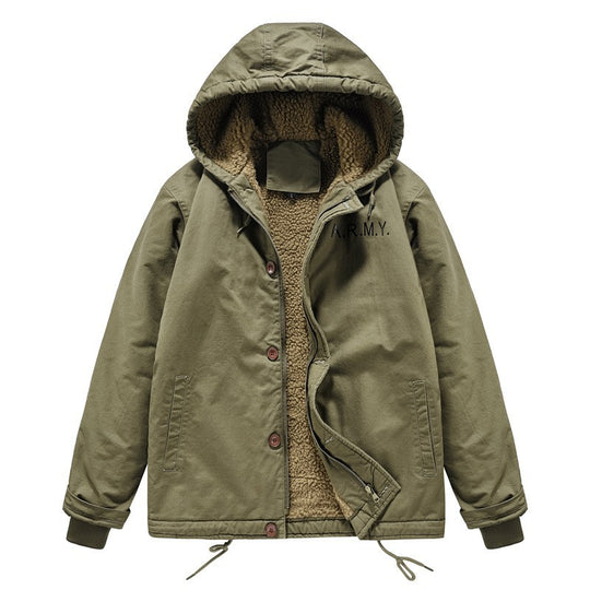 Herren Modische Übergangsjacke mit innerem Teddyfutter Shop Nory