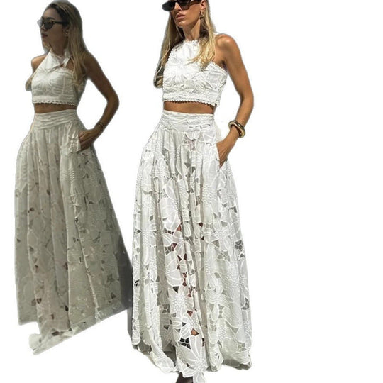 Damen zwei-teiliges Maxikleid