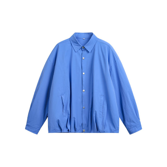 Herren Oversize Coachjacke mit Druckknopf‑Verschluss und geradem Saum Shop Nory