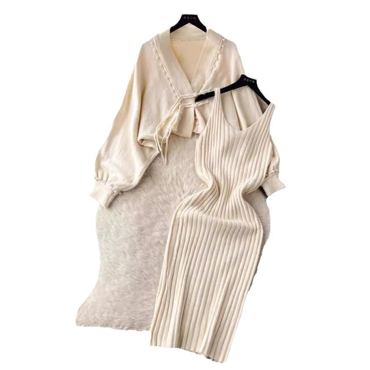 Damen Elegantes Strickset mit Rib-Design Shop Nory