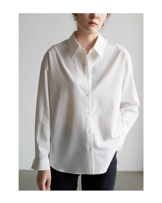 Damen Schicke und lässige Bluse mit oversized Schnitt Shop Nory