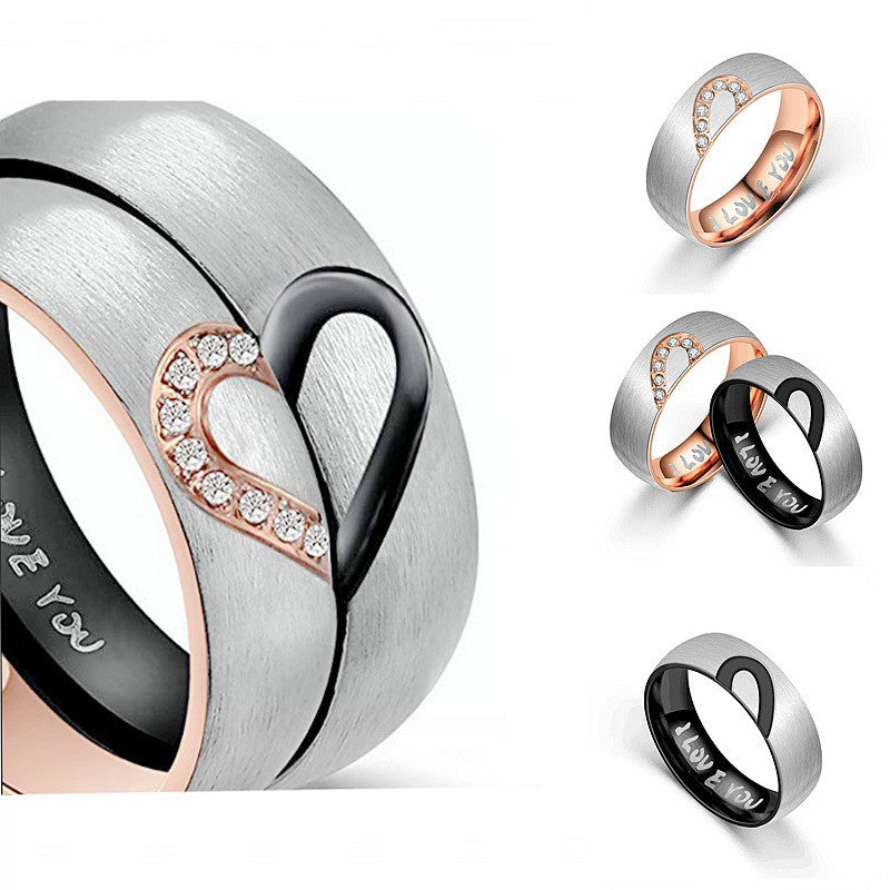 Herren Ring mit eingearbeitetem Herzmuster und funkelndem Zirkonia-Besatz Shop Nory