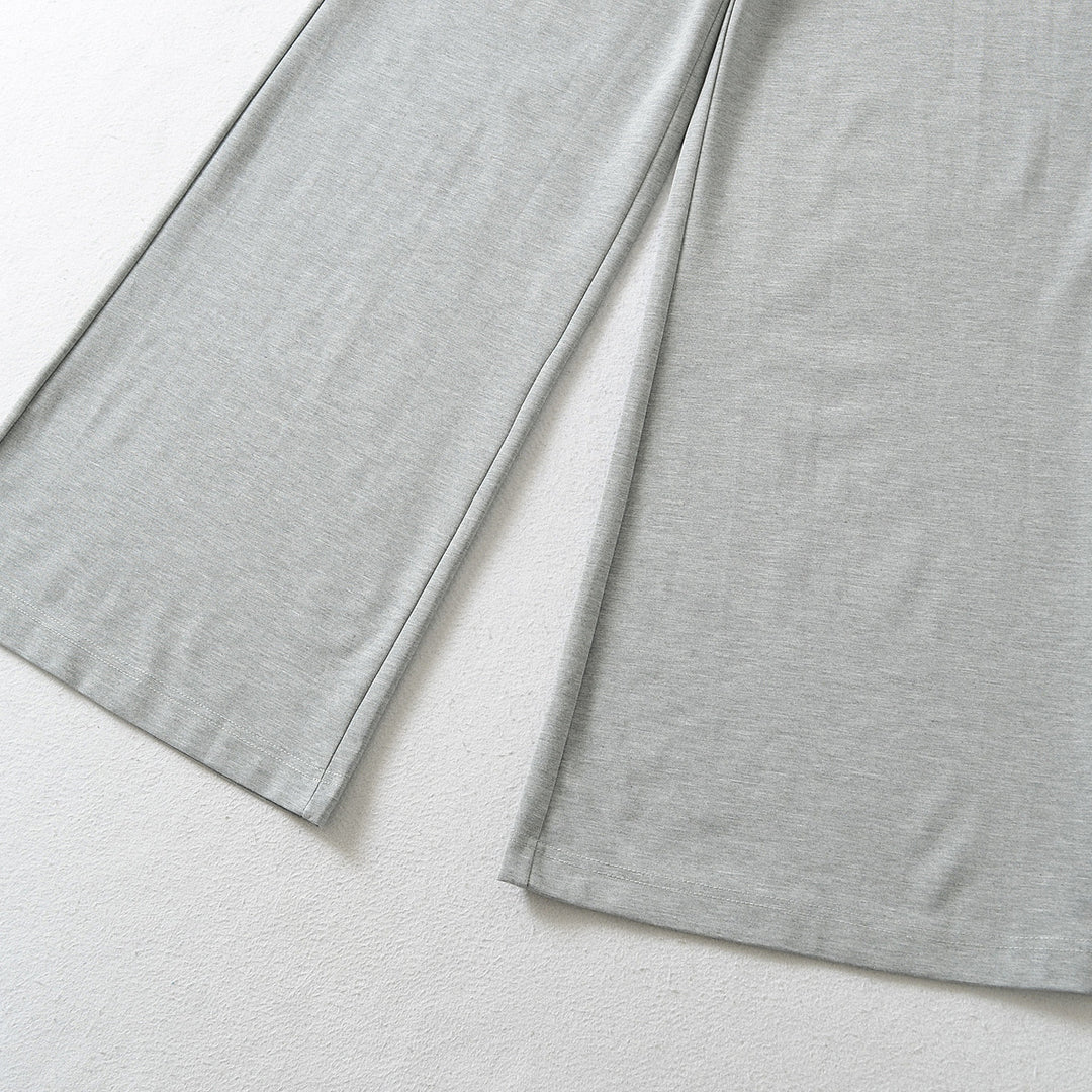 Damen Hochtaillierte Culotte-Hose mit weitem Bein und Bindegürtel Shop Nory