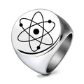 Herren Siegelring mit kreativem Atomdesign Shop Nory