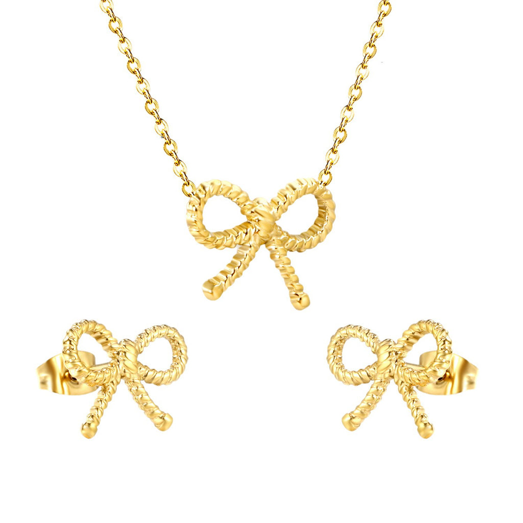 Damen Schmuckset mit verspieltem Schleifen-Motiv Shop Nory