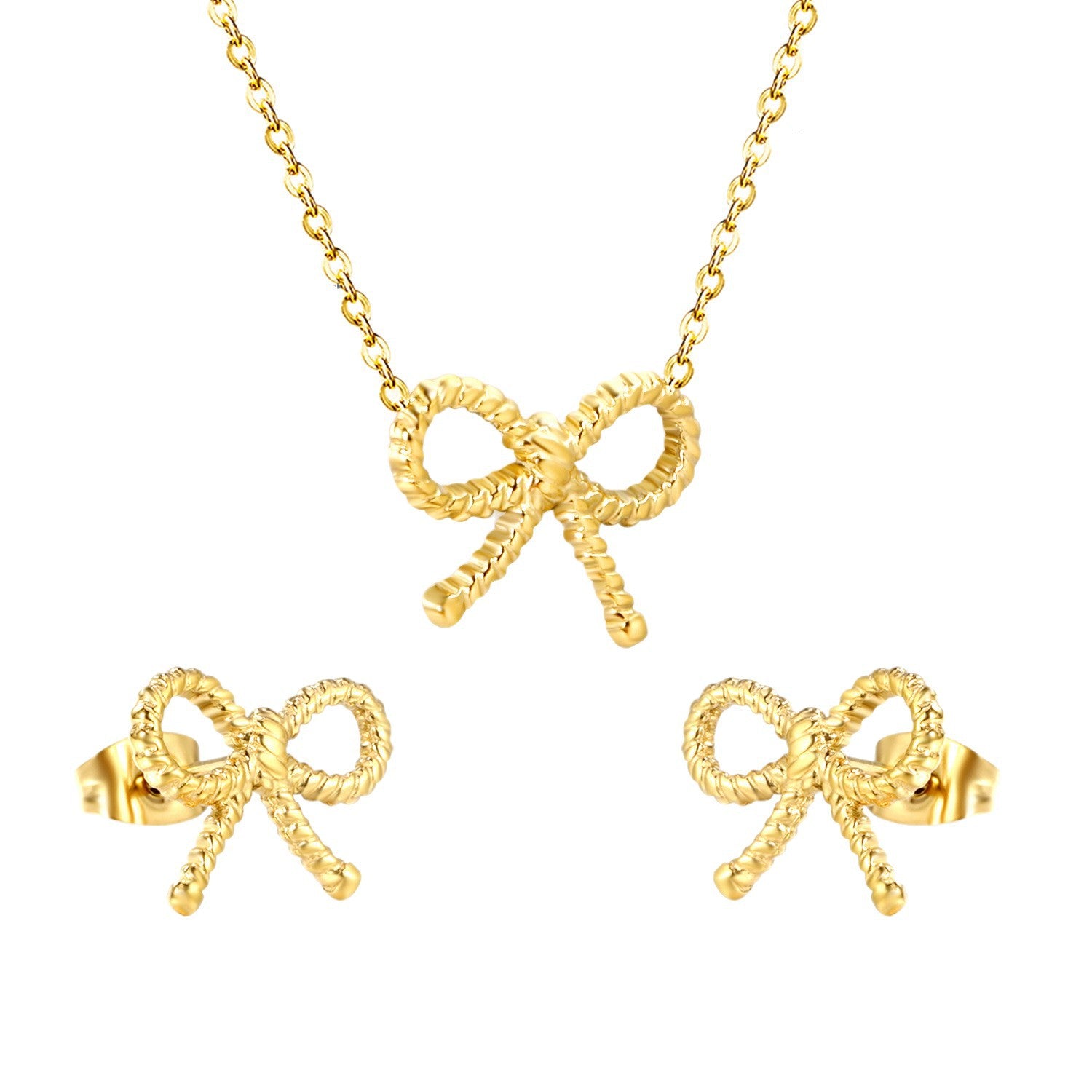 Damen Schmuckset mit verspieltem Schleifen-Motiv Shop Nory