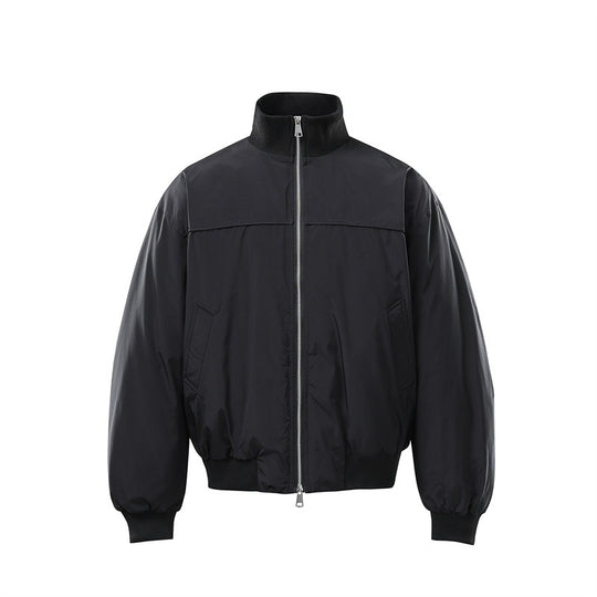 Herren Leichte Nylon-Bomberjacke mit Stehkragen und elastischem Saum Shop Nory