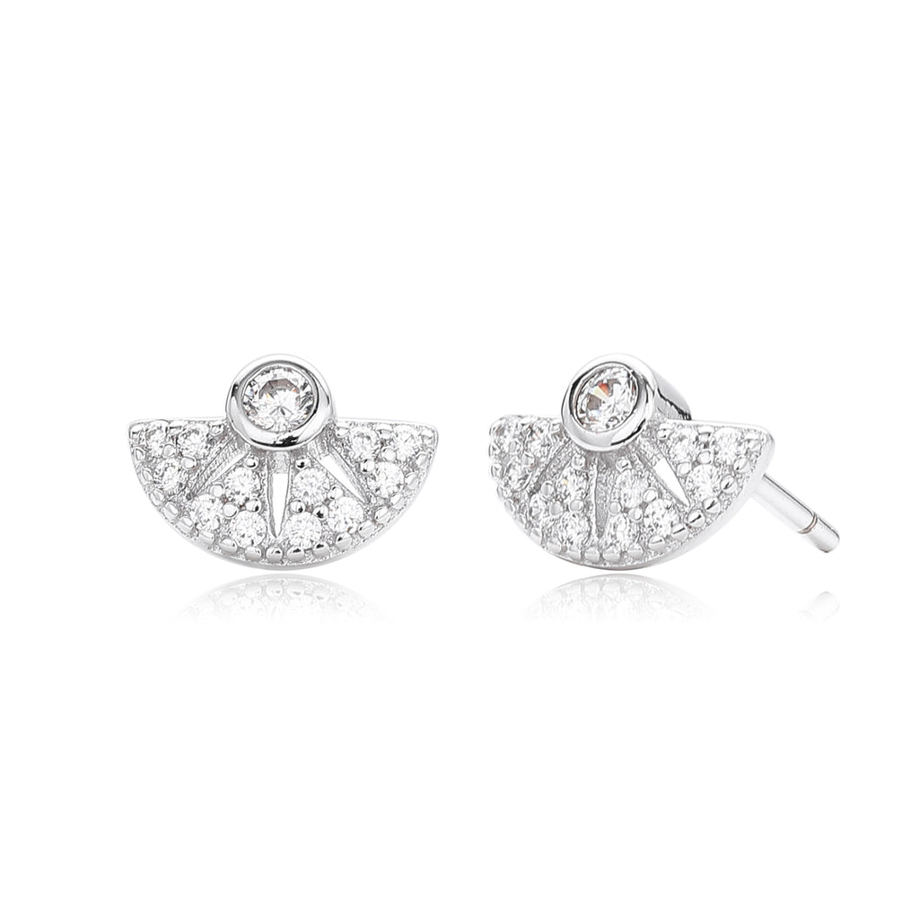 Damen Ohrstecker mit funkelndem Zirkonbesatz und elegantem Design Shop Nory
