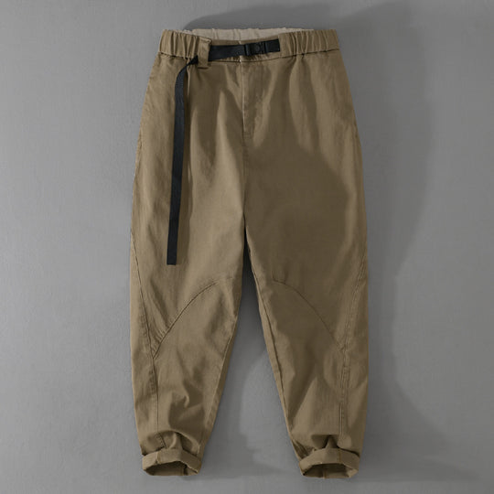 Herren Lässige Tapered‑Cargohose mit elastischem Bund und integriertem Webbing‑Gürtel Shop Nory
