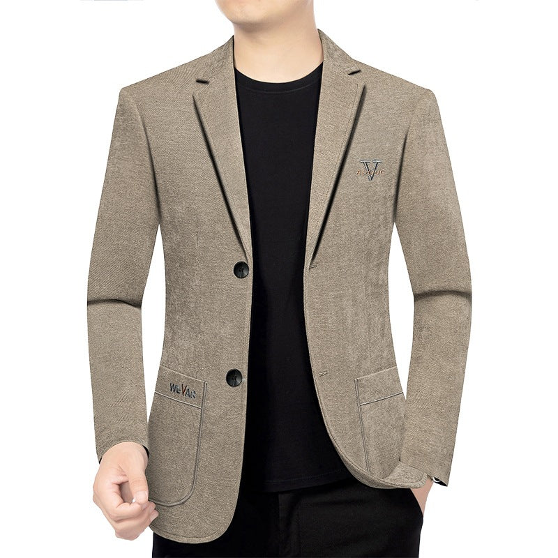 Herren Casual-Sakko in Denimoptik mit Slim-Fit und aufgesetzten Taschen Shop Nory
