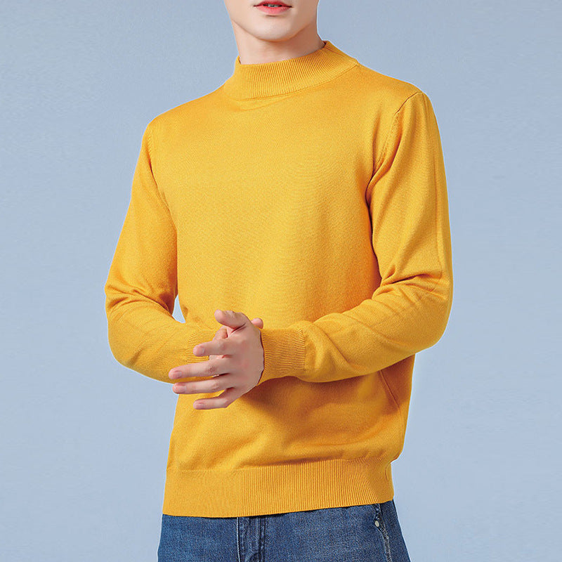 Herren Feiner Mockneck-Pullover aus hochwertigem Feinstrick mit gerippten Abschlüssen Shop Nory