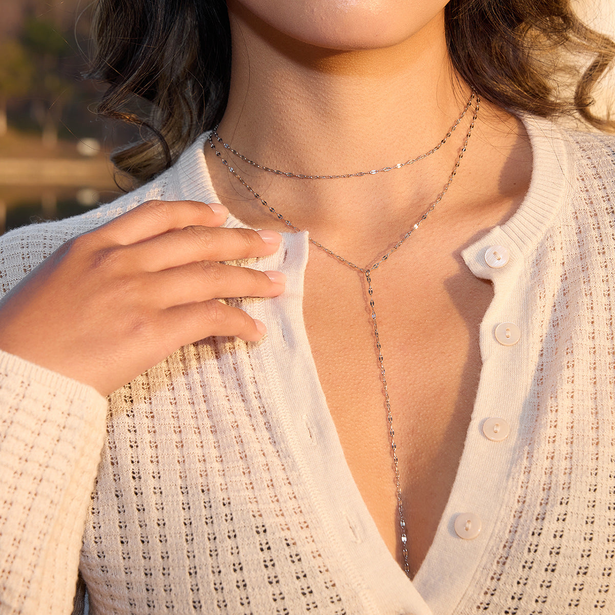 Damen Halskette mit verstellbarem und hypoallergenem Design Shop Nory