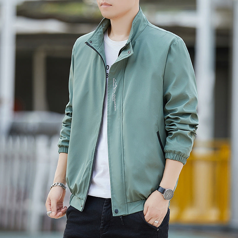 Herren Leichte wasserabweisende Kapuzenjacke im Urban-Minimalstil mit Reißverschluss Shop Nory
