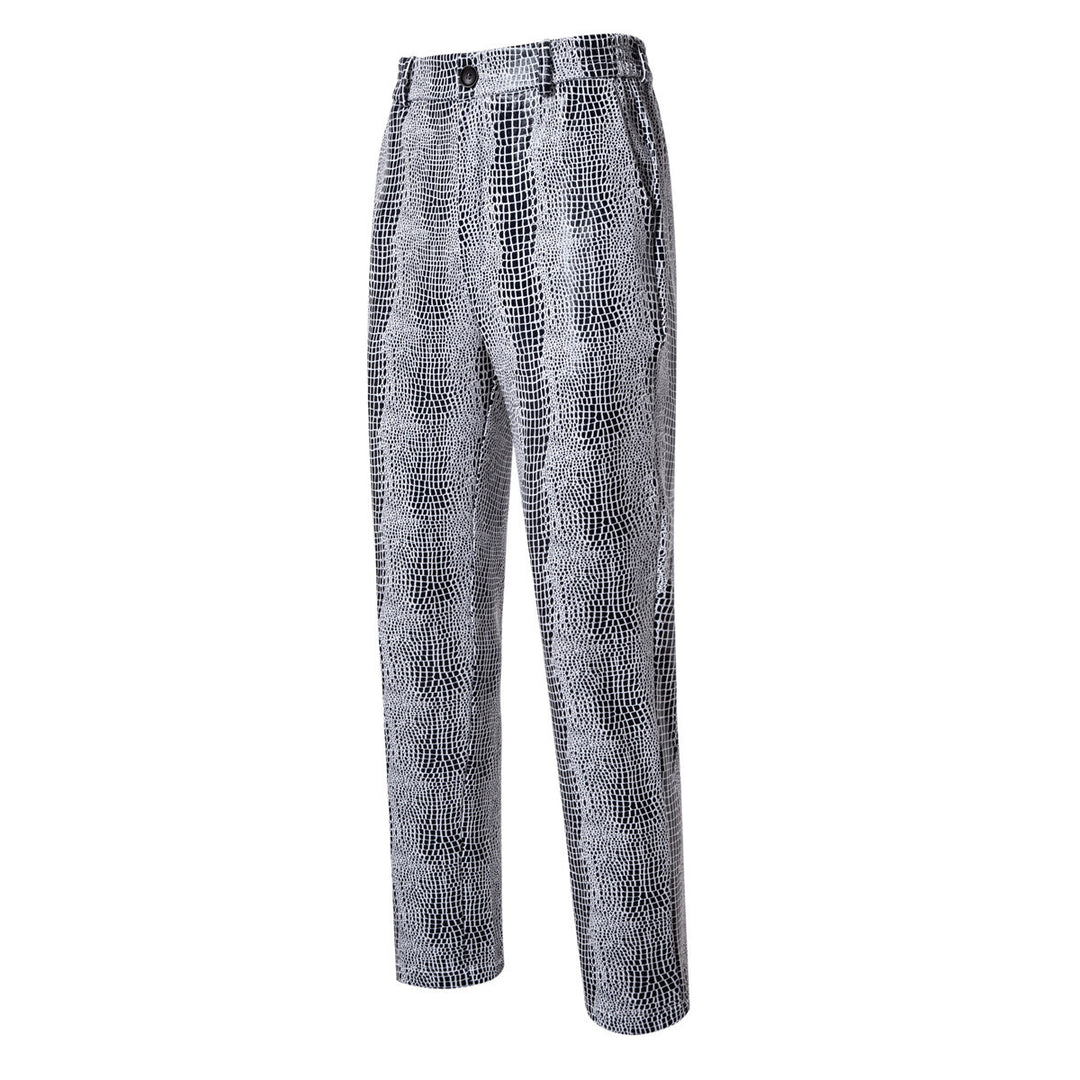 Herren Zweiteiliges Glamour-Anzugset mit metallischem Kroko-Effekt und schmaler Silhouette Shop Nory